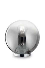   
                        
                        Настольная лампа IDEAL LUX (Италия) 13427    
                         в стиле Хай-тек.  
                        Тип источника света: светодиодная лампа, сменная.                                                 Цвета плафонов и подвесок: Серый.                         Материал: Стекло.                          фото 1