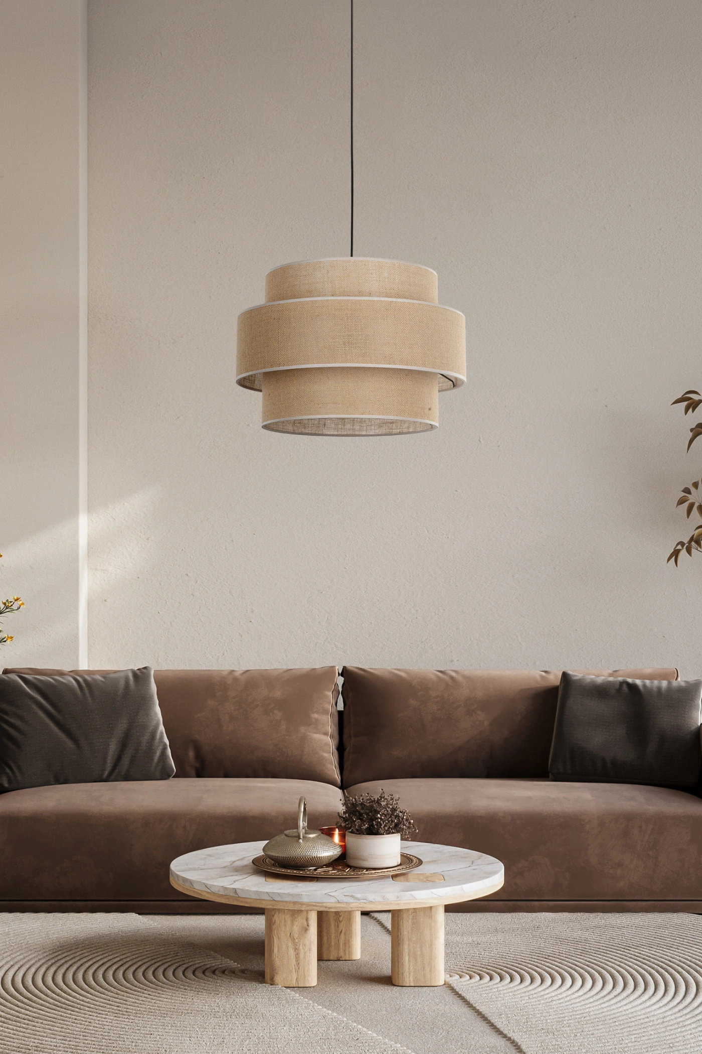   
                        
                        Люстра TK LIGHTING (Польща) 13829    
                         У стилі Прованс, Скандинавський, Кантрі.  
                        Тип джерела світла: світлодіодна лампа, змінна.                         Форма: Циліндр.                         Кольори плафонів і підвісок: Бежевий.                         Матеріал: Тканина.                          фото 7