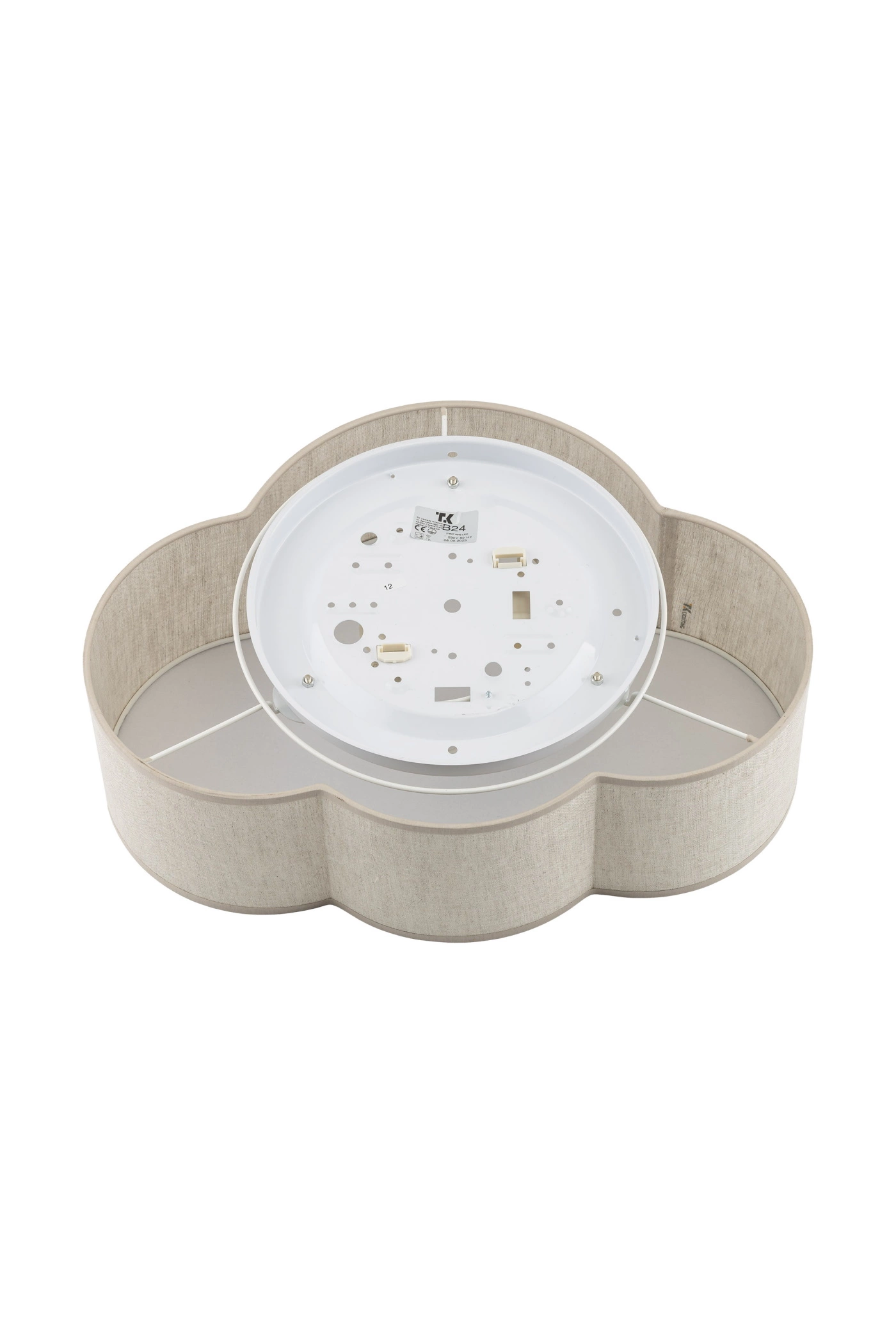   
                        
                        Світильник стельовий TK LIGHTING (Польща) 13864    
                         У стилі Модерн.  
                        Тип джерела світла: світлодіодна лампа, змінна.                         Форма: Фігурний.                         Кольори плафонів і підвісок: Бежевий, Білий.                         Матеріал: Сталь, Пластик.                          фото 5