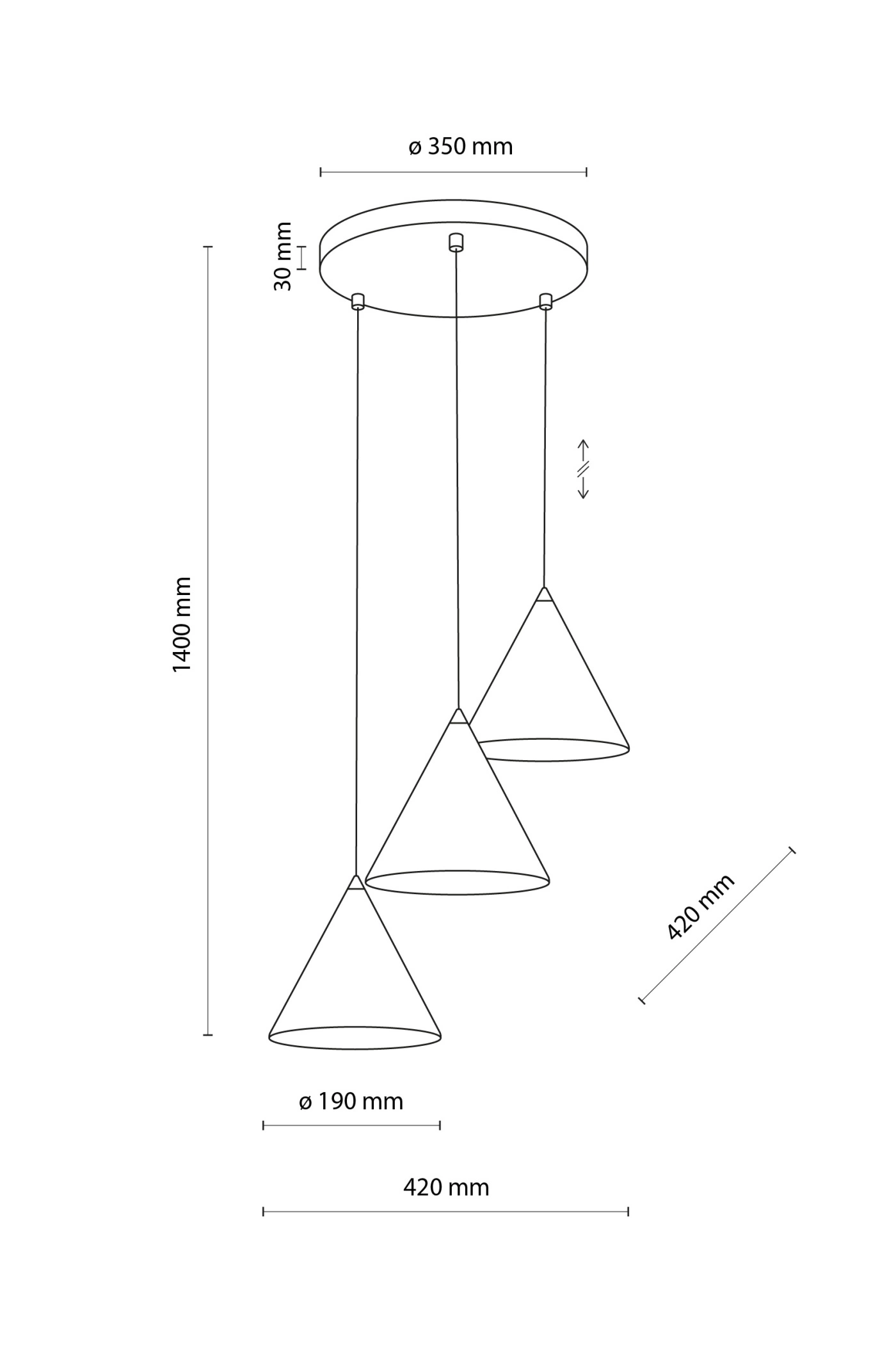   
                        
                        Люстра TK LIGHTING (Польша) 13883    
                         В стиле Лофт.  
                        Тип источника света: светодиодная лампа, сменная.                         Форма: Круг.                         Цвета плафонов и подвесок: Черный.                         Материал: Сталь, Пластик.                          фото 8