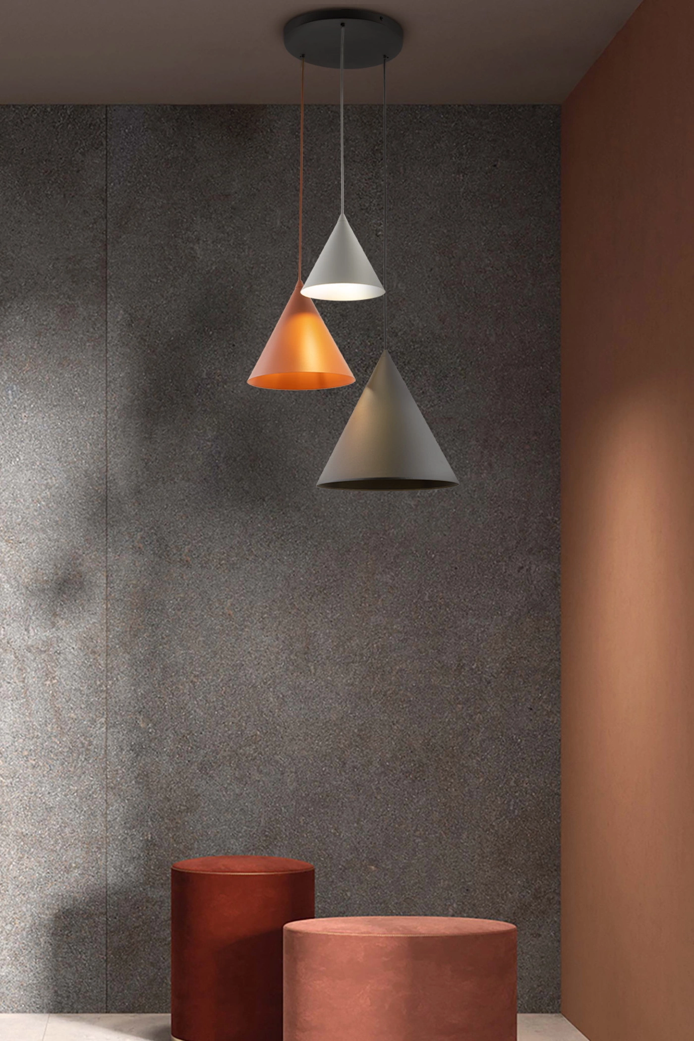   
                        
                        Люстра TK LIGHTING (Польша) 13914    
                         В стиле Лофт.  
                        Тип источника света: светодиодная лампа, сменная.                         Форма: Круг.                         Цвета плафонов и подвесок: Черный, Красный, Бежевый.                         Материал: Сталь, Пластик.                          фото 9