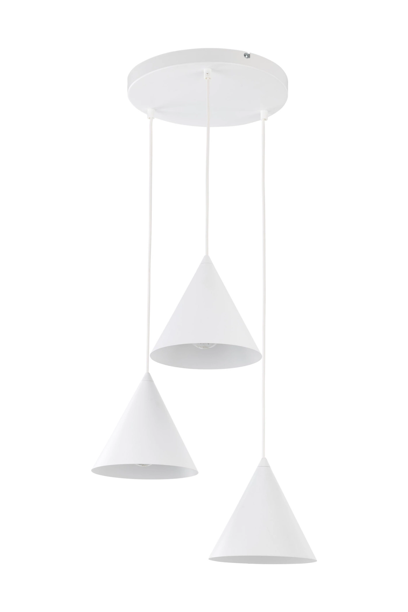   
                        
                        Люстра TK LIGHTING (Польша) 13933    
                         В стиле Лофт.  
                        Тип источника света: светодиодная лампа, сменная.                         Форма: Круг.                         Цвета плафонов и подвесок: Белый.                         Материал: Сталь, Пластик.                          фото 3