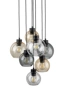   
                        
                        Люстра TK LIGHTING (Польща) 13955    
                         У стилі Хай-тек.  
                        Тип джерела світла: світлодіодна лампа, змінна.                         Форма: Коло.                         Кольори плафонів і підвісок: Прозорий, Жовтий, Сірий.                         Матеріал: Скло.                          фото 4