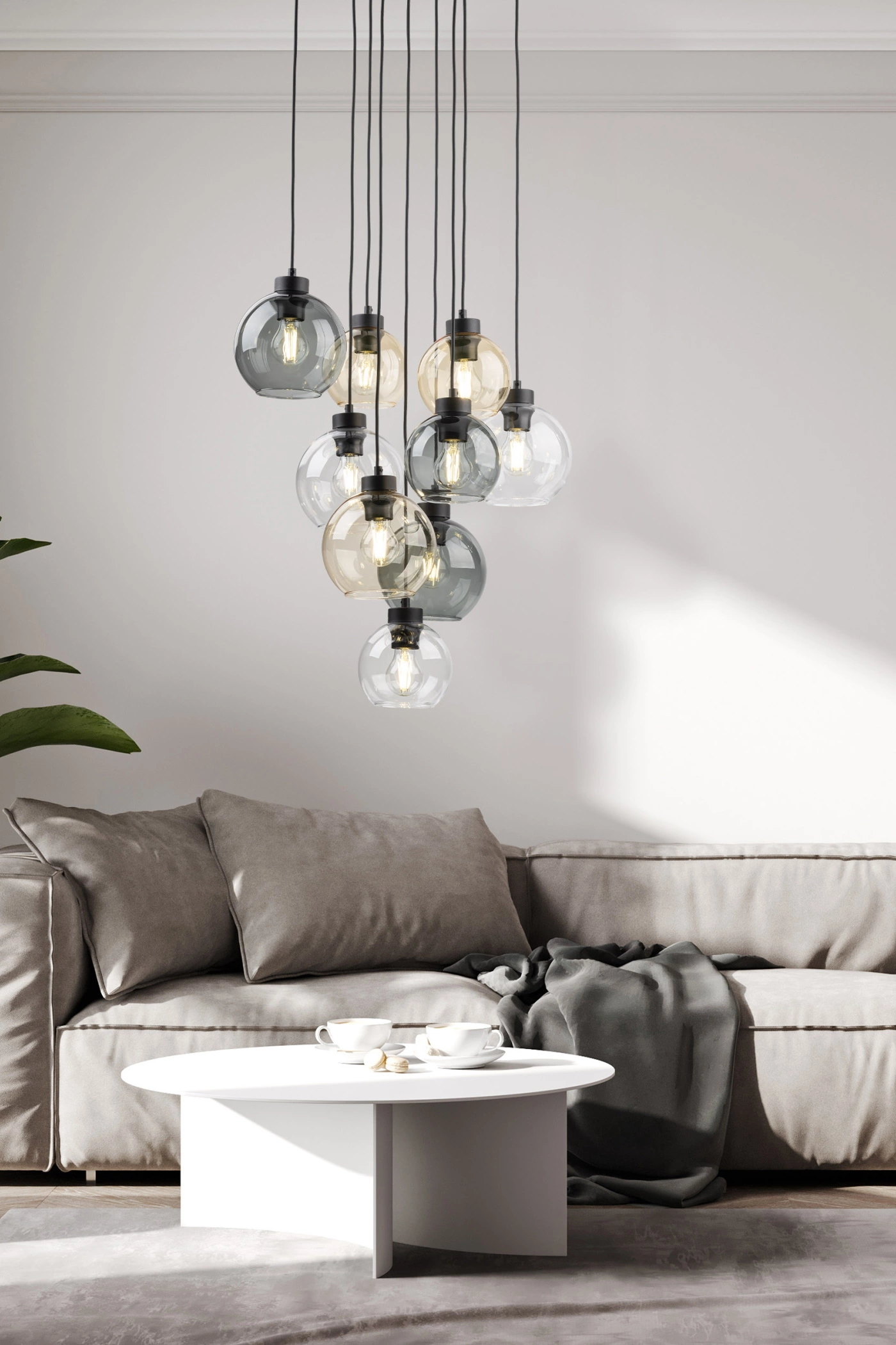   
                        
                        Люстра TK LIGHTING (Польща) 13959    
                         У стилі Хай-тек.  
                        Тип джерела світла: світлодіодна лампа, змінна.                         Форма: Коло.                         Кольори плафонів і підвісок: Прозорий, Жовтий, Сірий.                         Матеріал: Скло.                          фото 5