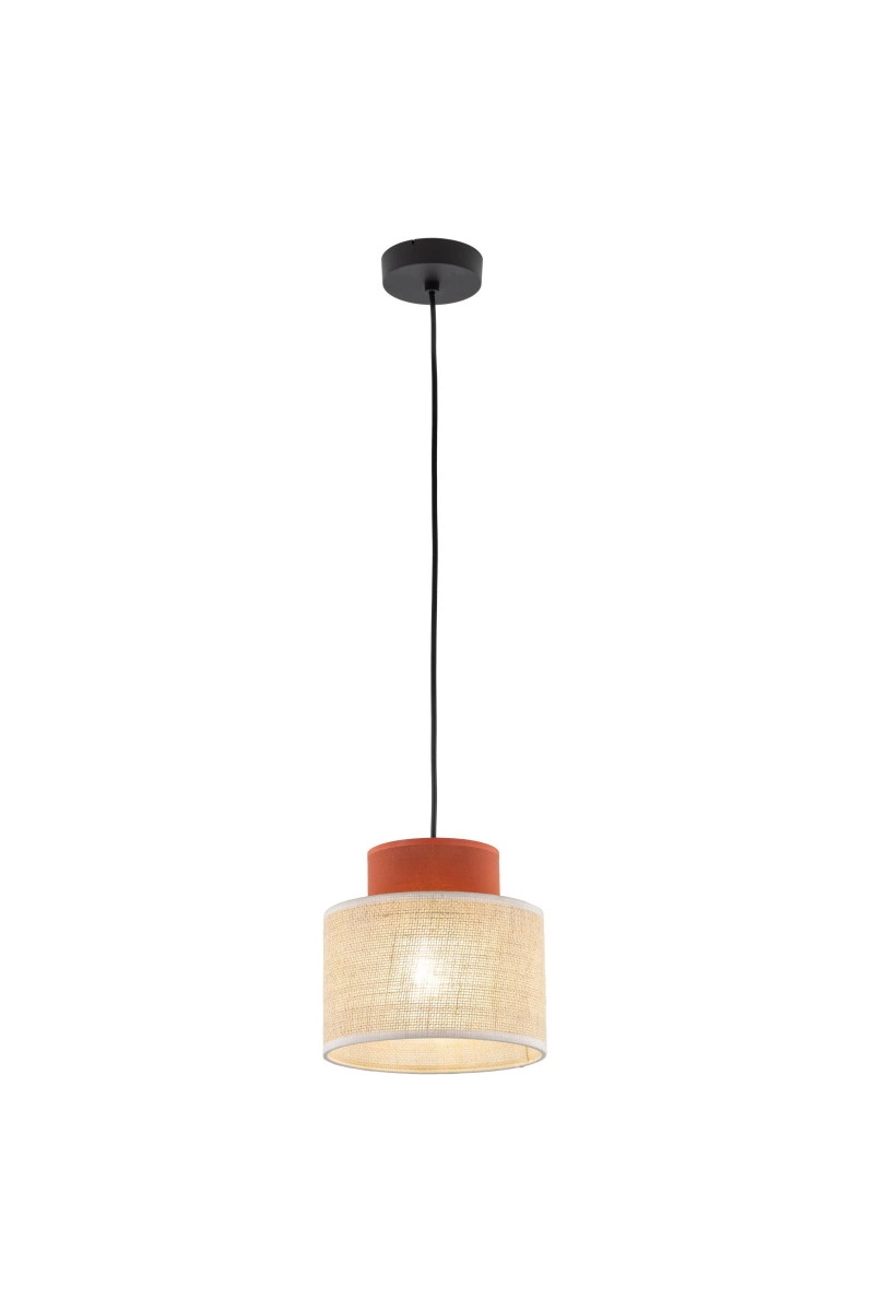   
                        
                        Люстра TK LIGHTING (Польща) 13963    
                         У стилі Скандинавський, Модерн.  
                        Тип джерела світла: світлодіодна лампа, змінна.                         Форма: Циліндр.                         Кольори плафонів і підвісок: Бежевий, Червоний.                         Матеріал: Тканина.                          фото 2