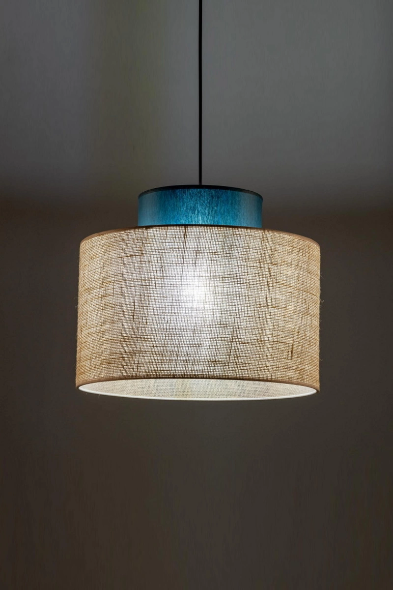  
                        
                        Люстра TK LIGHTING (Польща) 13969    
                         У стилі Скандинавський, Модерн.  
                        Тип джерела світла: світлодіодна лампа, змінна.                         Форма: Циліндр.                         Кольори плафонів і підвісок: Бежевий, Синій.                         Матеріал: Тканина.                          фото 2