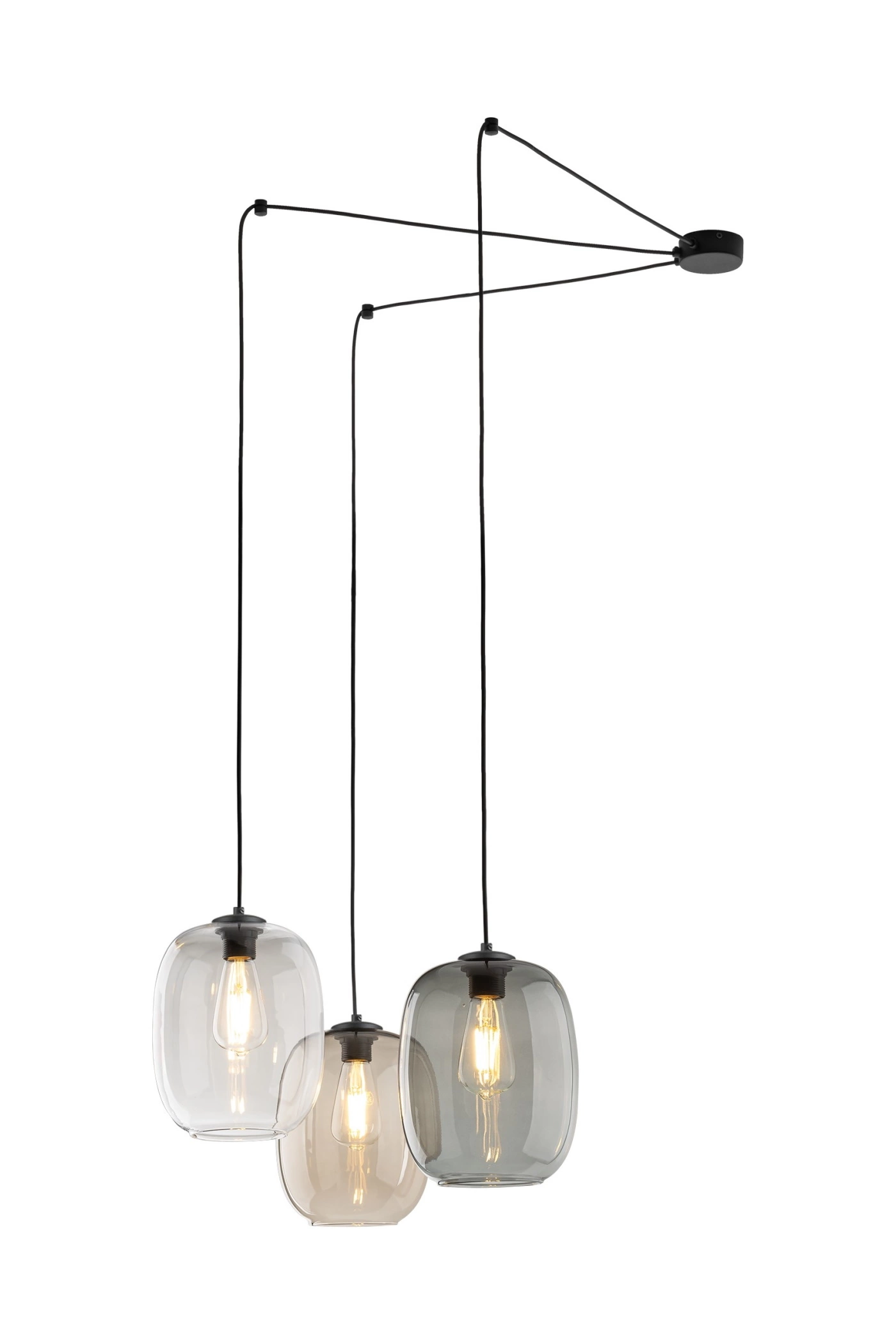   
                        
                        Люстра TK LIGHTING (Польща) 14002    
                         У стилі Хай-тек.  
                        Тип джерела світла: світлодіодна лампа, змінна.                         Форма: Павук.                         Кольори плафонів і підвісок: Прозорий, Жовтий, Сірий.                         Матеріал: Скло.                          фото 2