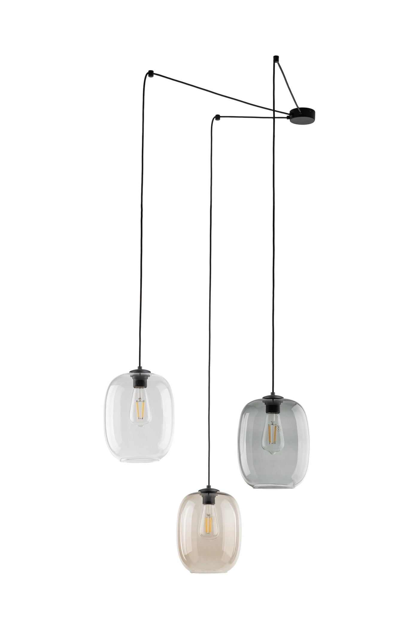   
                        
                        Люстра TK LIGHTING (Польща) 14002    
                         У стилі Хай-тек.  
                        Тип джерела світла: світлодіодна лампа, змінна.                         Форма: Павук.                         Кольори плафонів і підвісок: Прозорий, Жовтий, Сірий.                         Матеріал: Скло.                          фото 3