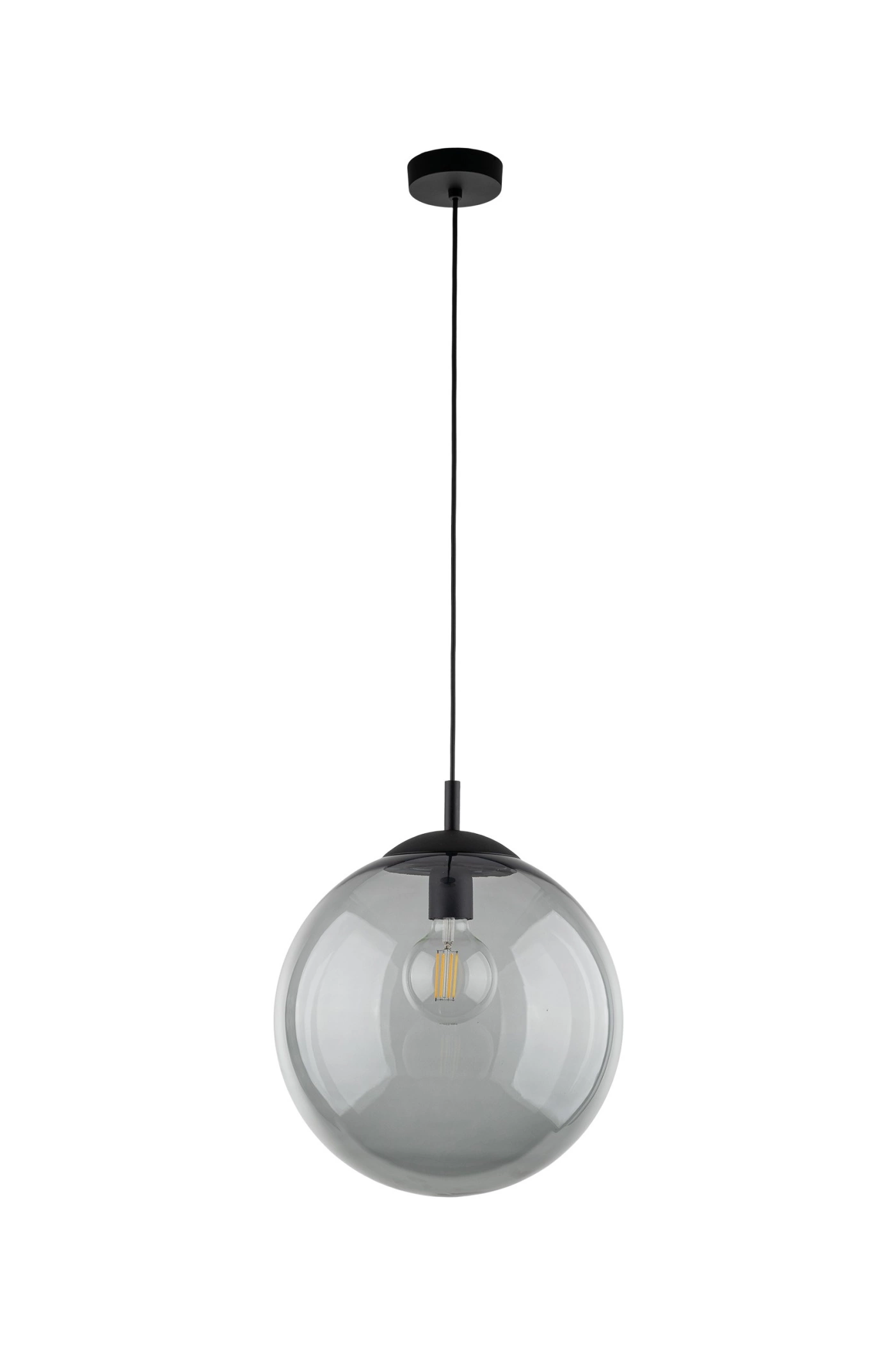   
                        
                        Люстра TK LIGHTING (Польща) 14027    
                         У стилі Хай-тек.  
                        Тип джерела світла: світлодіодна лампа, змінна.                         Форма: Куля.                         Кольори плафонів і підвісок: Сірий.                         Матеріал: Скло.                          фото 1