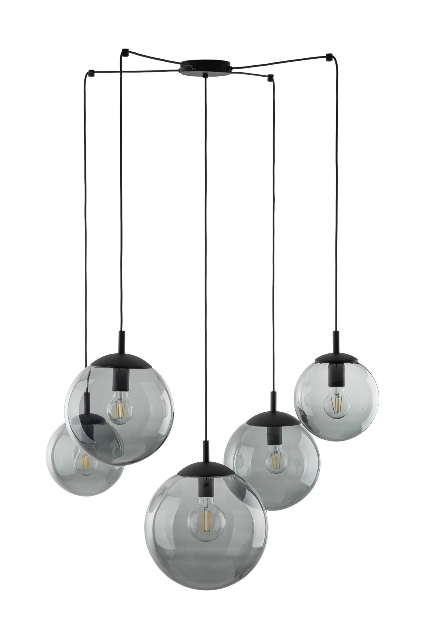   
                        
                        Люстра TK LIGHTING (Польща) 14030    
                         У стилі Хай-тек.  
                        Тип джерела світла: світлодіодна лампа, змінна.                         Форма: Коло.                         Кольори плафонів і підвісок: Сірий.                         Матеріал: Скло.                          фото 4