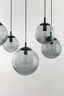   
                        
                        Люстра TK LIGHTING (Польща) 14030    
                         У стилі Хай-тек.  
                        Тип джерела світла: світлодіодна лампа, змінна.                         Форма: Коло.                         Кольори плафонів і підвісок: Сірий.                         Матеріал: Скло.                          фото 5