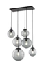   
                        
                        Люстра TK LIGHTING (Польша) 14032    
                         В стиле Хай-тек.  
                        Тип источника света: светодиодная лампа, сменная.                         Форма: Прямоугольник.                         Цвета плафонов и подвесок: Серый.                         Материал: Стекло.                          фото 2