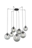   
                        
                        Люстра TK LIGHTING (Польща) 14035    
                         У стилі Хай-тек.  
                        Тип джерела світла: світлодіодна лампа, змінна.                         Форма: Коло.                         Кольори плафонів і підвісок: Сірий.                         Матеріал: Скло.                          фото 2