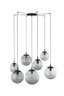   
                        
                        Люстра TK LIGHTING (Польща) 14035    
                         У стилі Хай-тек.  
                        Тип джерела світла: світлодіодна лампа, змінна.                         Форма: Коло.                         Кольори плафонів і підвісок: Сірий.                         Матеріал: Скло.                          фото 3