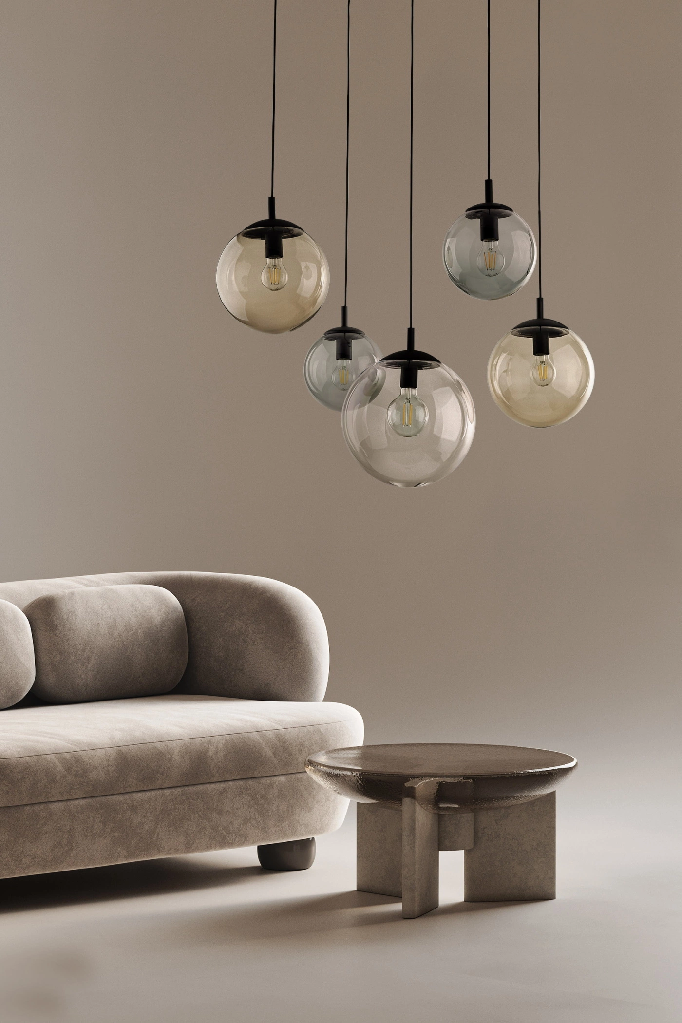  
                        
                        Люстра TK LIGHTING (Польща) 14037    
                         У стилі Хай-тек.  
                        Тип джерела світла: світлодіодна лампа, змінна.                         Форма: Коло.                         Кольори плафонів і підвісок: Прозорий, Жовтий, Сірий.                         Матеріал: Скло.                          фото 5