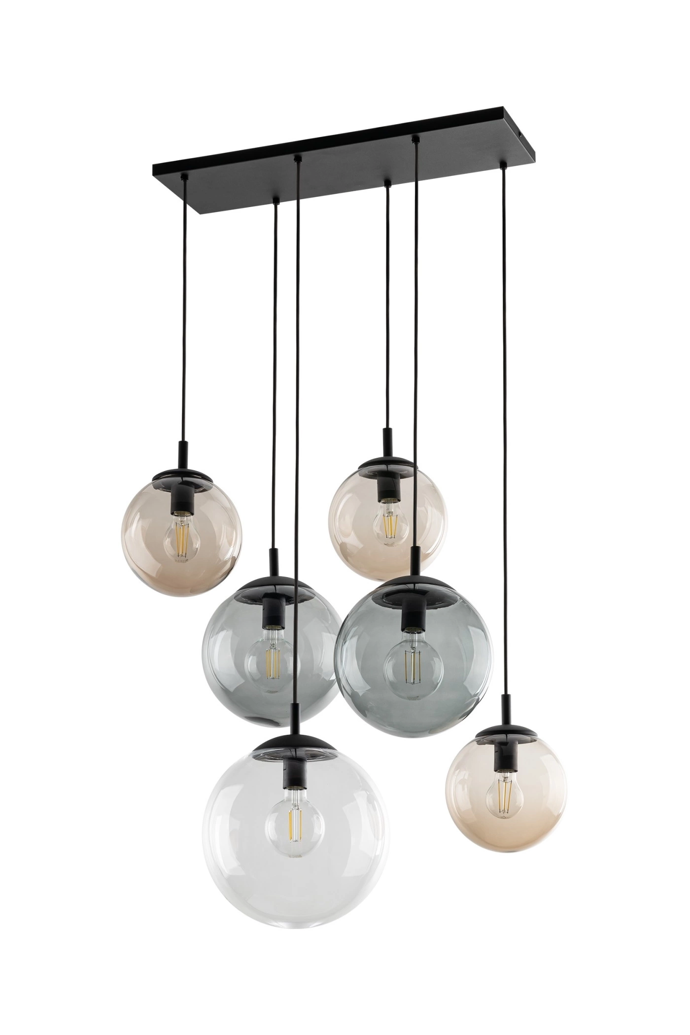   
                        
                        Люстра TK LIGHTING (Польща) 14040    
                         У стилі Хай-тек.  
                        Тип джерела світла: світлодіодна лампа, змінна.                         Форма: Прямокутник.                         Кольори плафонів і підвісок: Прозорий, Жовтий, Сірий.                         Матеріал: Скло.                          фото 1