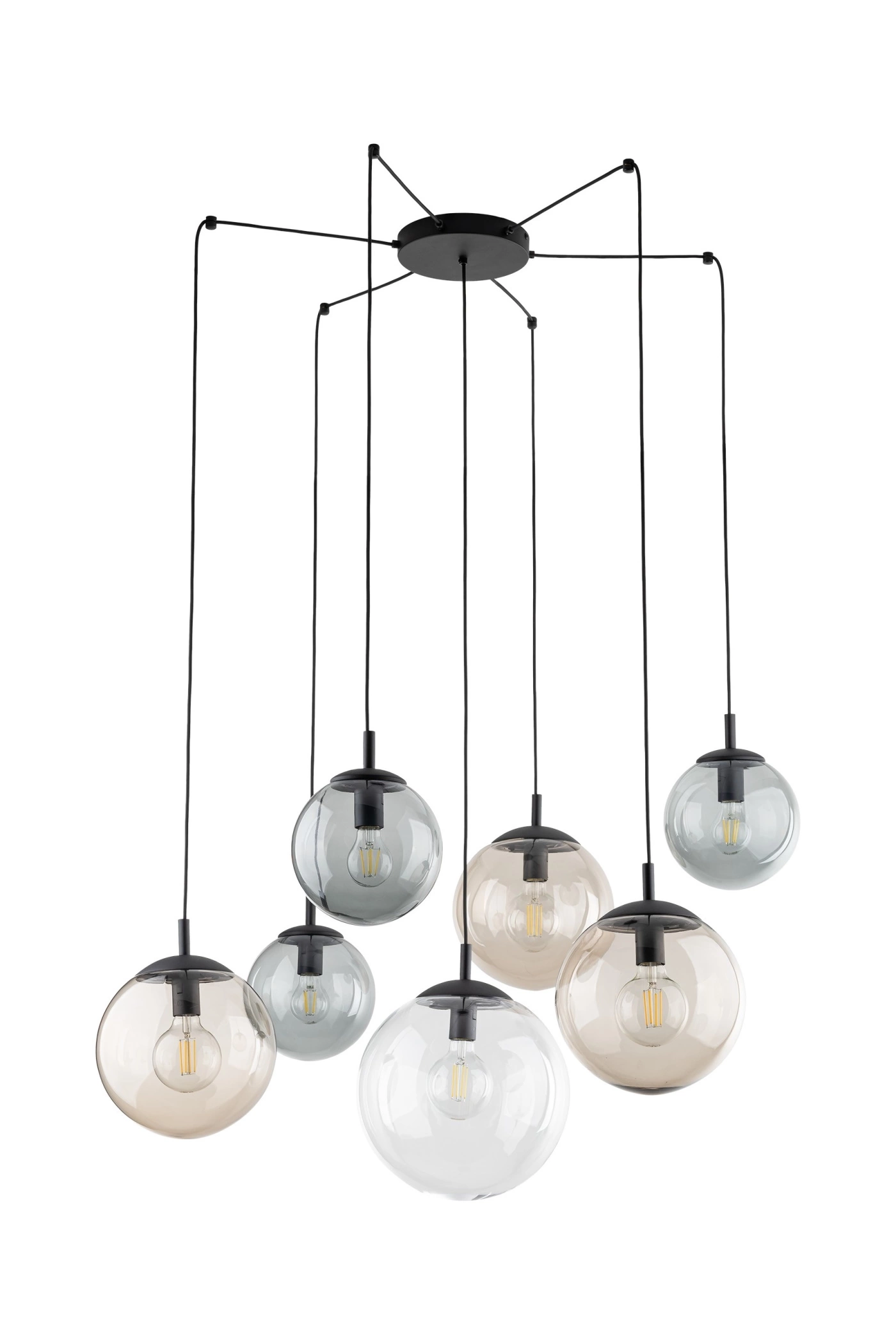   
                        
                        Люстра TK LIGHTING (Польща) 14047    
                         У стилі Хай-тек.  
                        Тип джерела світла: світлодіодна лампа, змінна.                         Форма: Коло.                         Кольори плафонів і підвісок: Прозорий, Жовтий, Сірий.                         Матеріал: Скло.                          фото 1