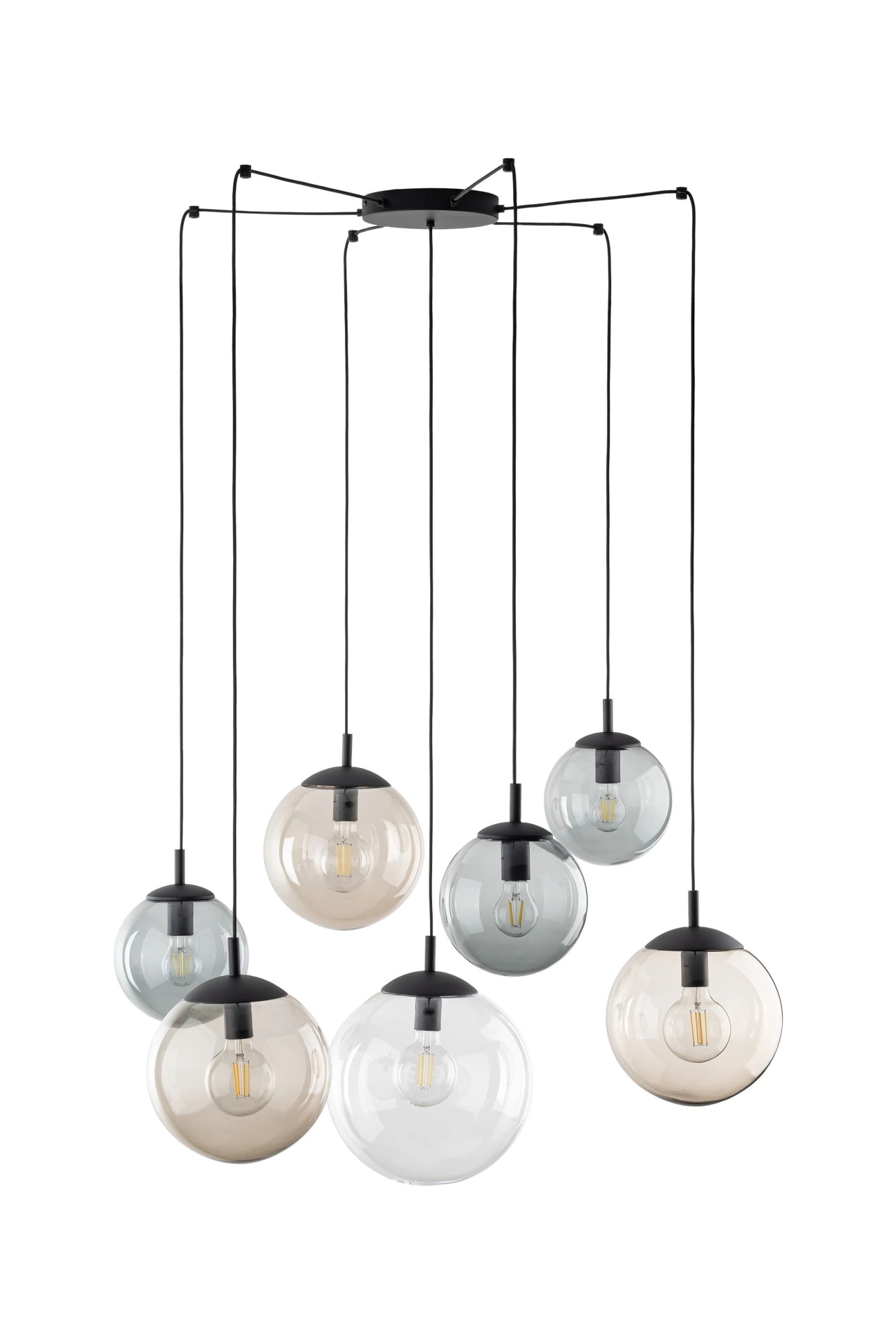   
                        
                        Люстра TK LIGHTING (Польща) 14047    
                         У стилі Хай-тек.  
                        Тип джерела світла: світлодіодна лампа, змінна.                         Форма: Коло.                         Кольори плафонів і підвісок: Прозорий, Жовтий, Сірий.                         Матеріал: Скло.                          фото 3