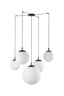   
                        
                        Люстра TK LIGHTING (Польша) 14063    
                         В стиле Хай-тек.  
                        Тип источника света: светодиодная лампа, сменная.                         Форма: Круг.                         Цвета плафонов и подвесок: Белый.                         Материал: Стекло.                          фото 4