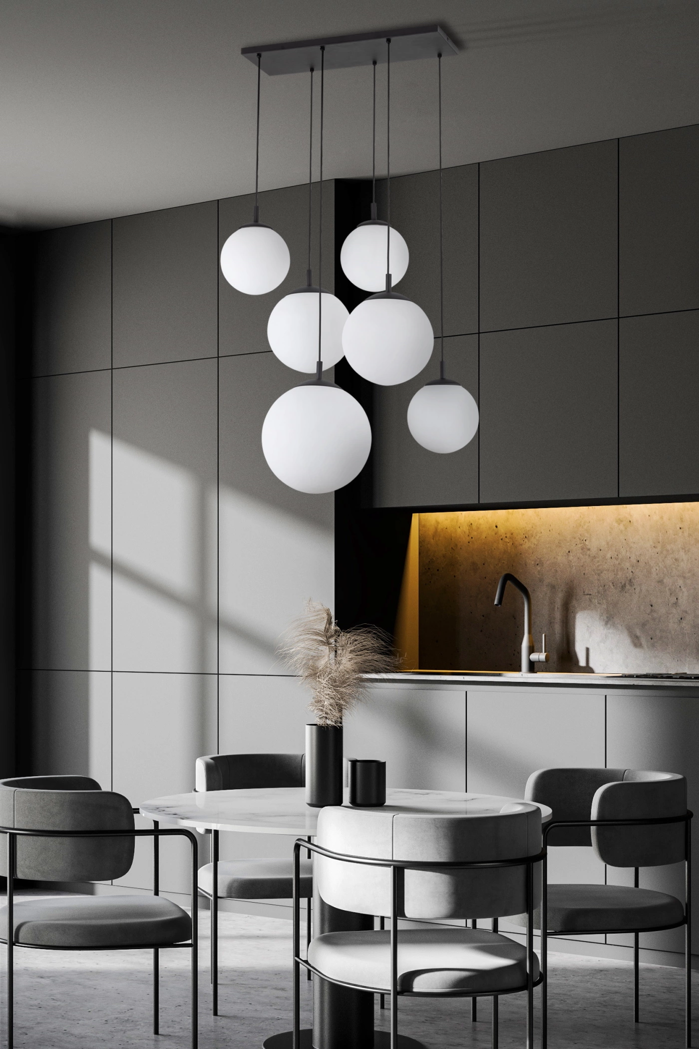  
                        
                        Люстра TK LIGHTING (Польща) 14064    
                         У стилі Хай-тек.  
                        Тип джерела світла: світлодіодна лампа, змінна.                         Форма: Прямокутник.                         Кольори плафонів і підвісок: Білий.                         Матеріал: Скло.                          фото 6