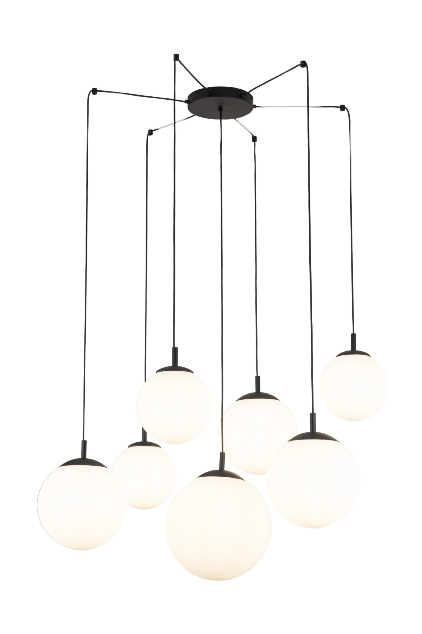   
                        
                        Люстра TK LIGHTING (Польша) 14067    
                         В стиле Хай-тек.  
                        Тип источника света: светодиодная лампа, сменная.                         Форма: Круг.                         Цвета плафонов и подвесок: Белый.                         Материал: Стекло.                          фото 2