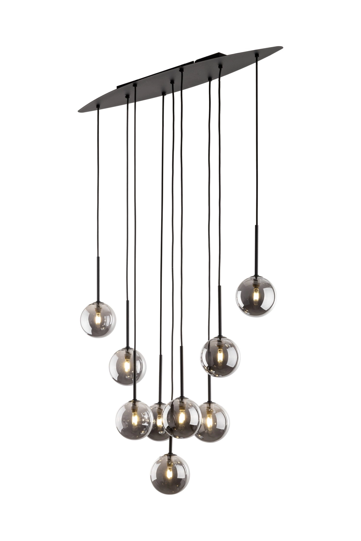  
                        
                        Люстра TK LIGHTING (Польша) 14069    
                         В стиле Хай-тек.  
                        Тип источника света: светодиодная лампа, сменная.                         Форма: Прямоугольник.                         Цвета плафонов и подвесок: Серый.                         Материал: Стекло.                          фото 2