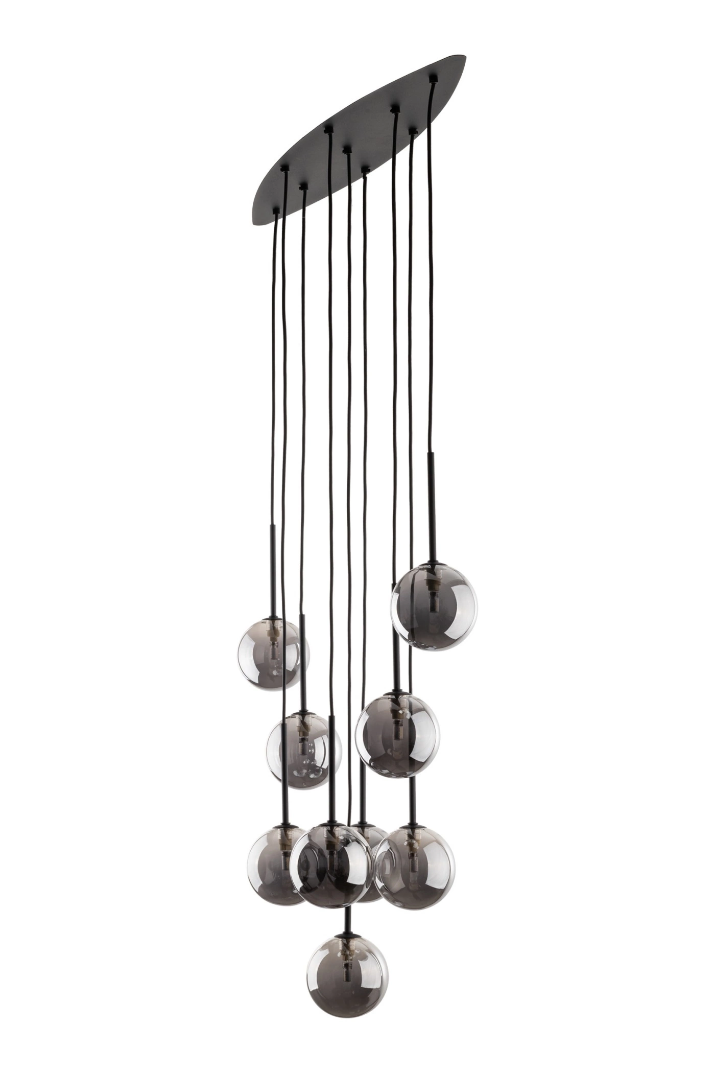   
                        
                        Люстра TK LIGHTING (Польша) 14069    
                         В стиле Хай-тек.  
                        Тип источника света: светодиодная лампа, сменная.                         Форма: Прямоугольник.                         Цвета плафонов и подвесок: Серый.                         Материал: Стекло.                          фото 4