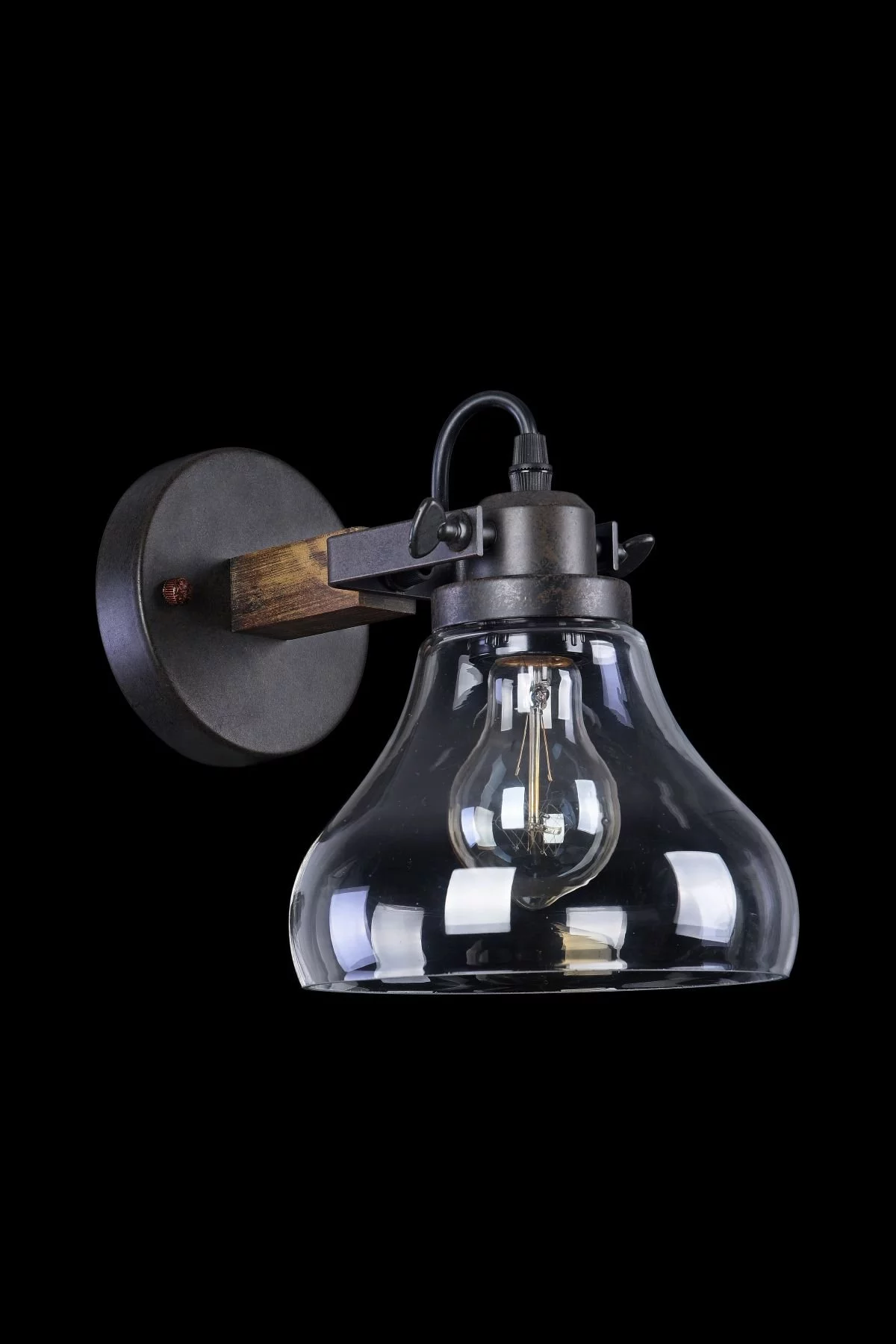   
                        Бра FREYA  (Германия) 14153    
                         в стиле Кантри.  
                        Тип источника света: светодиодная лампа, сменная.                                                 Цвета плафонов и подвесок: Прозрачный.                         Материал: Стекло.                          фото 2