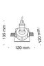   
                        Точковий світильник MAYTONI (Німеччина) 14241    
                         у стилі модерн.  
                        Тип джерела світла: cвітлодіодні led, галогенні.                         Форма: квадрат.                                                                          фото 8