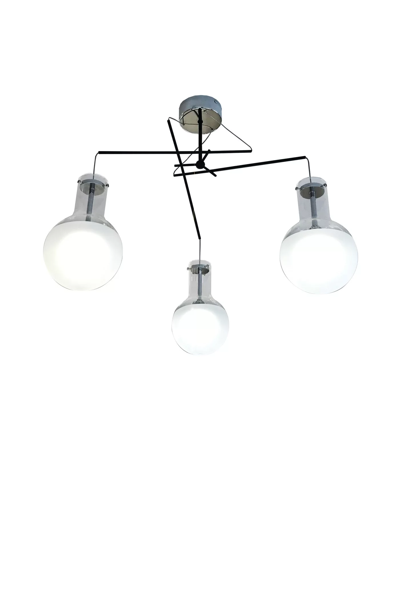   
                        Люстра BLITZ (Німеччина) 14535    
                         у стилі хай-тек.  
                        Тип джерела світла: вбудовані світлодіоди led.                         Форма: коло.                         Кольори плафонів і підвісок: білий.                         Матеріал: скло.                          фото 1