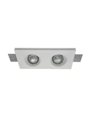   
                        Точечный светильник MAYTONI  (Германия) 14551    
                         в стиле Лофт.  
                        Тип источника света: светодиодная лампа, сменная.                         Форма: Прямоугольник.                         Цвета плафонов и подвесок: Белый.                         Материал: Гипс.                          фото 1