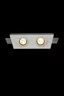   
                        Точечный светильник MAYTONI  (Германия) 14551    
                         в стиле Лофт.  
                        Тип источника света: светодиодная лампа, сменная.                         Форма: Прямоугольник.                         Цвета плафонов и подвесок: Белый.                         Материал: Гипс.                          фото 3