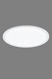   
                        Світильник стельовий EGLO (Австрія) 14577    
                         у стилі хай-тек.  
                        Тип джерела світла: вбудовані світлодіоди led.                         Форма: коло.                         Кольори плафонів і підвісок: білий.                         Матеріал: пластик.                          фото 1