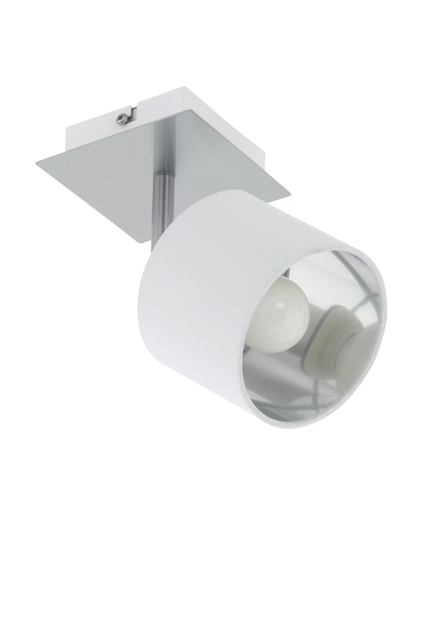   
                        
                        Точковий світильник EGLO (Австрія) 14661    
                         у стилі Модерн.  
                        Тип джерела світла: світлодіодна лампа, змінна.                         Форма: Циліндр.                         Кольори плафонів і підвісок: Білий, Срібло.                         Матеріал: Тканина.                          фото 1
