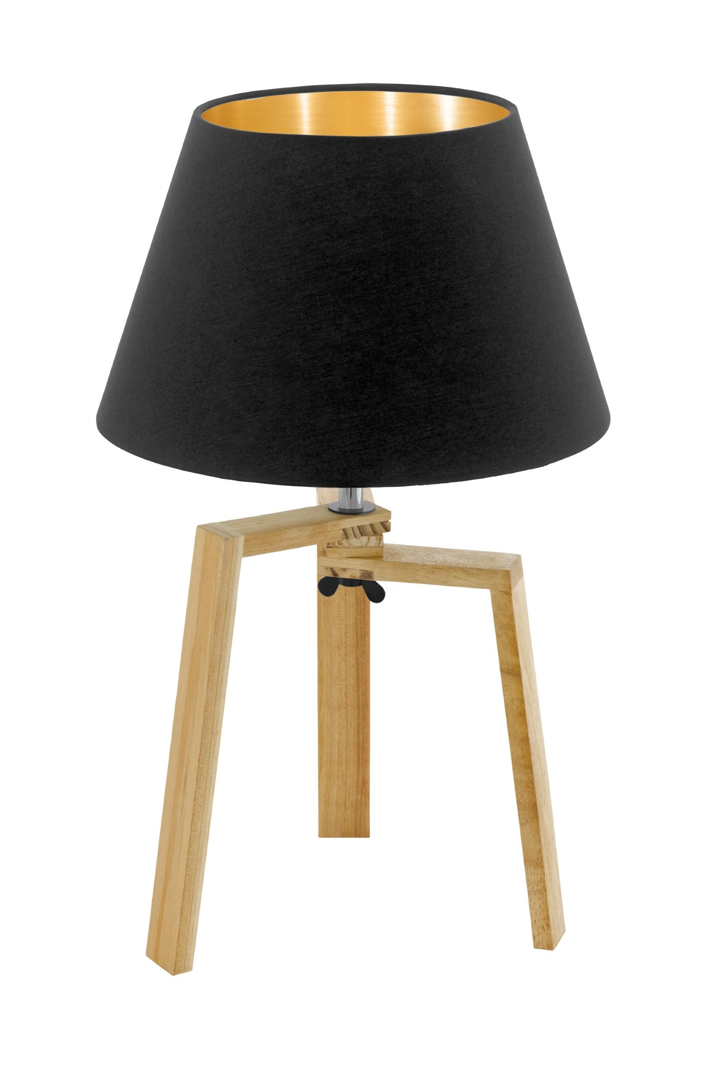   
                        Настільна лампа EGLO (Австрія) 14682    
                         у стилі лофт.  
                        Тип джерела світла: cвітлодіодні led, енергозберігаючі, розжарювання.                                                 Кольори плафонів і підвісок: чорний, золото.                         Матеріал: тканина.                          фото 1