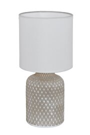   
                        Настільна лампа EGLO (Австрія) 14702    
                         у стилі прованс.  
                        Тип джерела світла: cвітлодіодні led, енергозберігаючі, розжарювання.                                                 Кольори плафонів і підвісок: білий.                         Матеріал: тканина.                          фото 1
