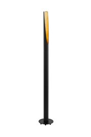   
                        Торшер EGLO (Австрія) 14754    
                         у стилі лофт.  
                        Тип джерела світла: cвітлодіодні led, галогенні.                                                 Кольори плафонів і підвісок: чорний, золото.                         Матеріал: сталь.                          фото 1