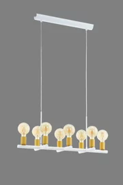   
                        Люстра EGLO  (Австрия) 14782    
                         в стиле Лофт.  
                        Тип источника света: светодиодная лампа, сменная.                         Форма: Прямоугольник.                                                                          фото 1