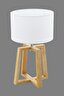   
                        Настільна лампа EGLO (Австрія) 14809    
                         у стилі прованс.  
                        Тип джерела світла: cвітлодіодні led, енергозберігаючі, розжарювання.                                                 Кольори плафонів і підвісок: білий, золото.                         Матеріал: тканина.                          фото 2