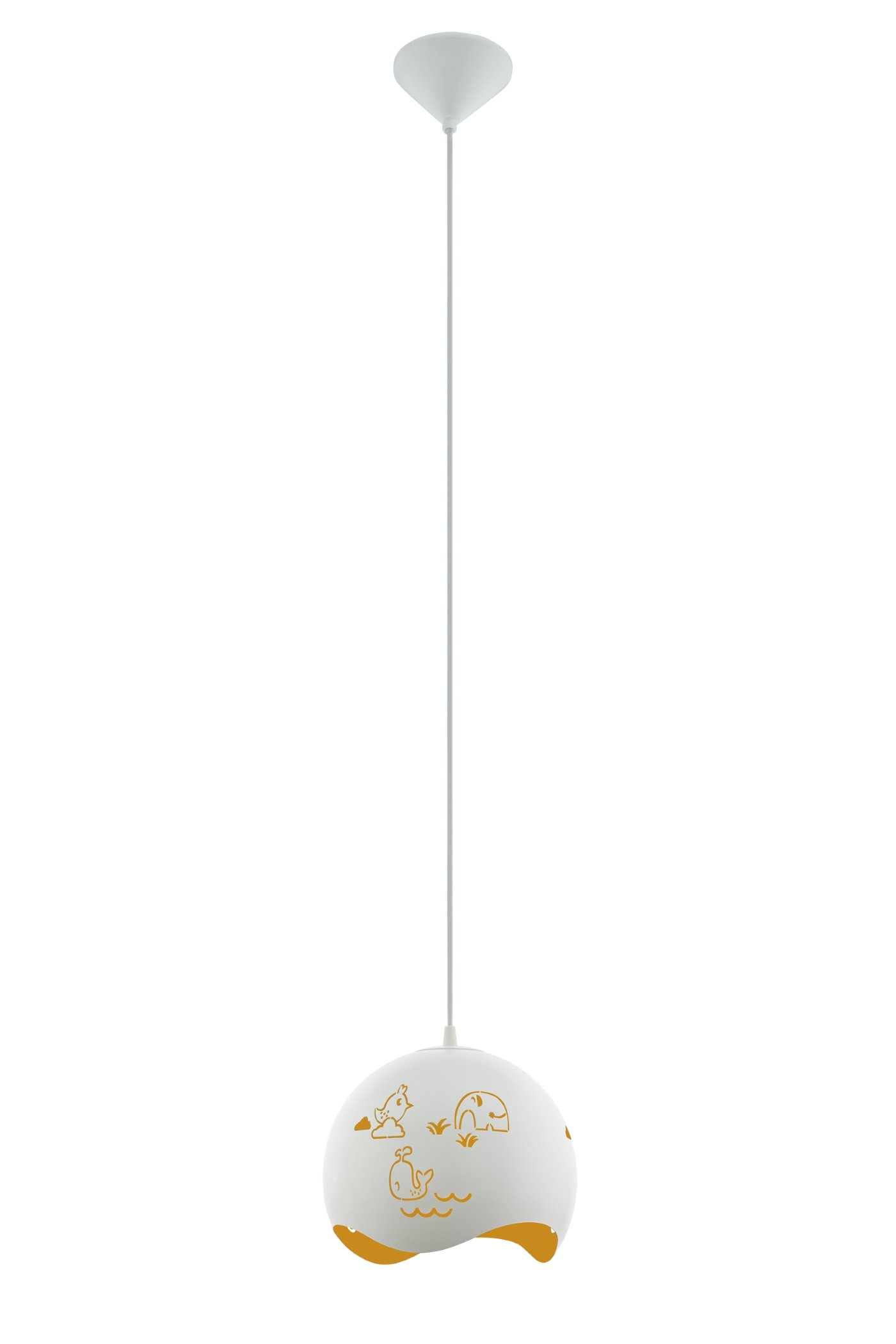   
                        Дитяча люстра EGLO (Австрія) 14844    
                         у стилі модерн.  
                        Тип джерела світла: cвітлодіодні led, енергозберігаючі, розжарювання.                         Форма: куля.                         Кольори плафонів і підвісок: білий, жовтий, малюнок.                         Матеріал: сталь.                          фото 1