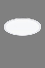   
                        Світильник стельовий EGLO (Австрія) 14882    
                         у стилі хай-тек.  
                        Тип джерела світла: вбудовані світлодіоди led.                         Форма: коло.                         Кольори плафонів і підвісок: білий.                         Матеріал: пластик.                          фото 1