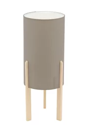   
                        Настільна лампа EGLO (Австрія) 14893    
                         у стилі Модерн.  
                        Тип джерела світла: світлодіодна лампа, змінна.                                                 Кольори плафонів і підвісок: Сірий.                         Матеріал: Тканина.                          фото 1