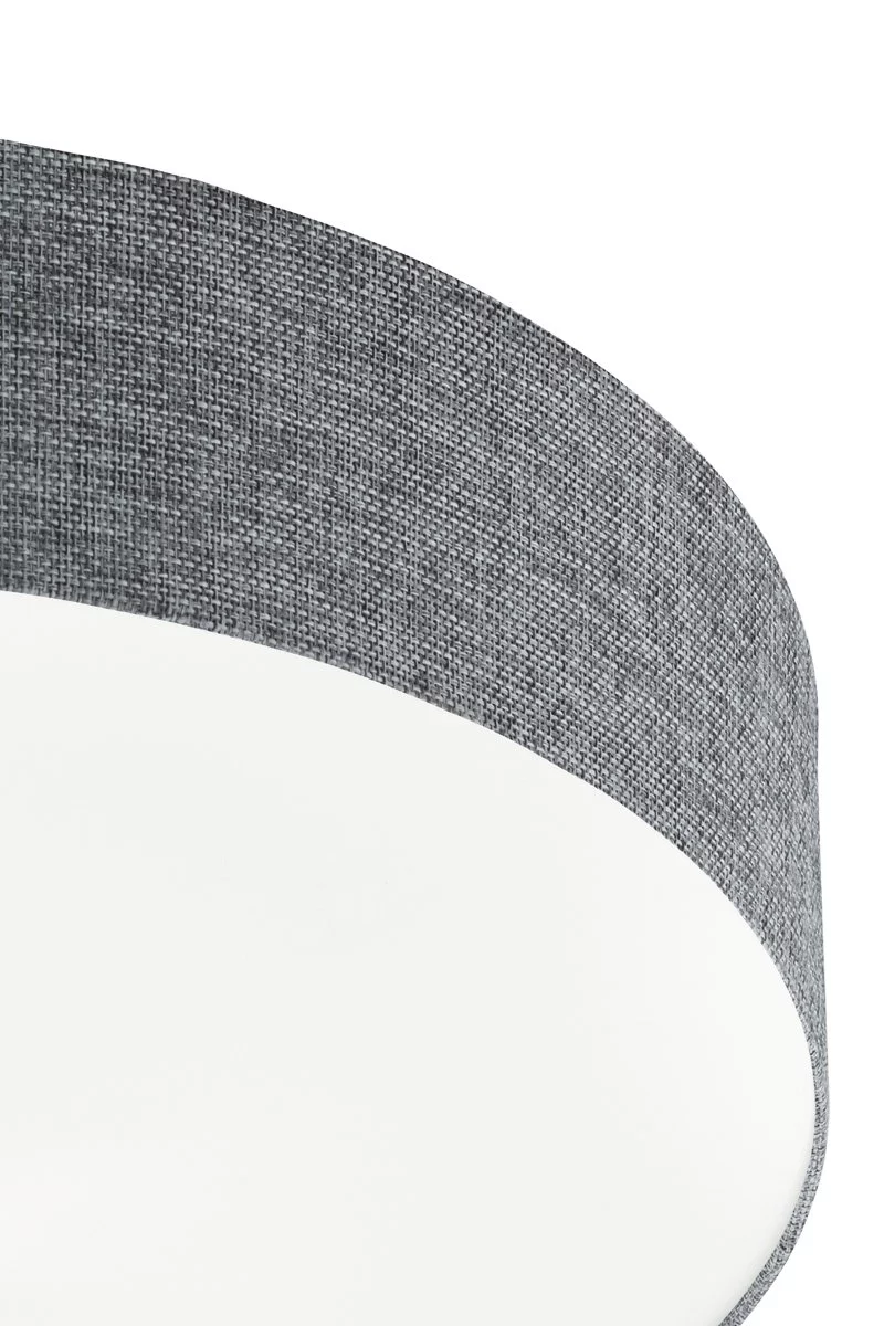   
                        Люстра EGLO (Австрія) 14903    
                         у стилі модерн.  
                        Тип джерела світла: вбудовані світлодіоди led.                         Форма: коло, циліндр.                         Кольори плафонів і підвісок: сірий, білий.                         Матеріал: тканина, пластик.                          фото 2