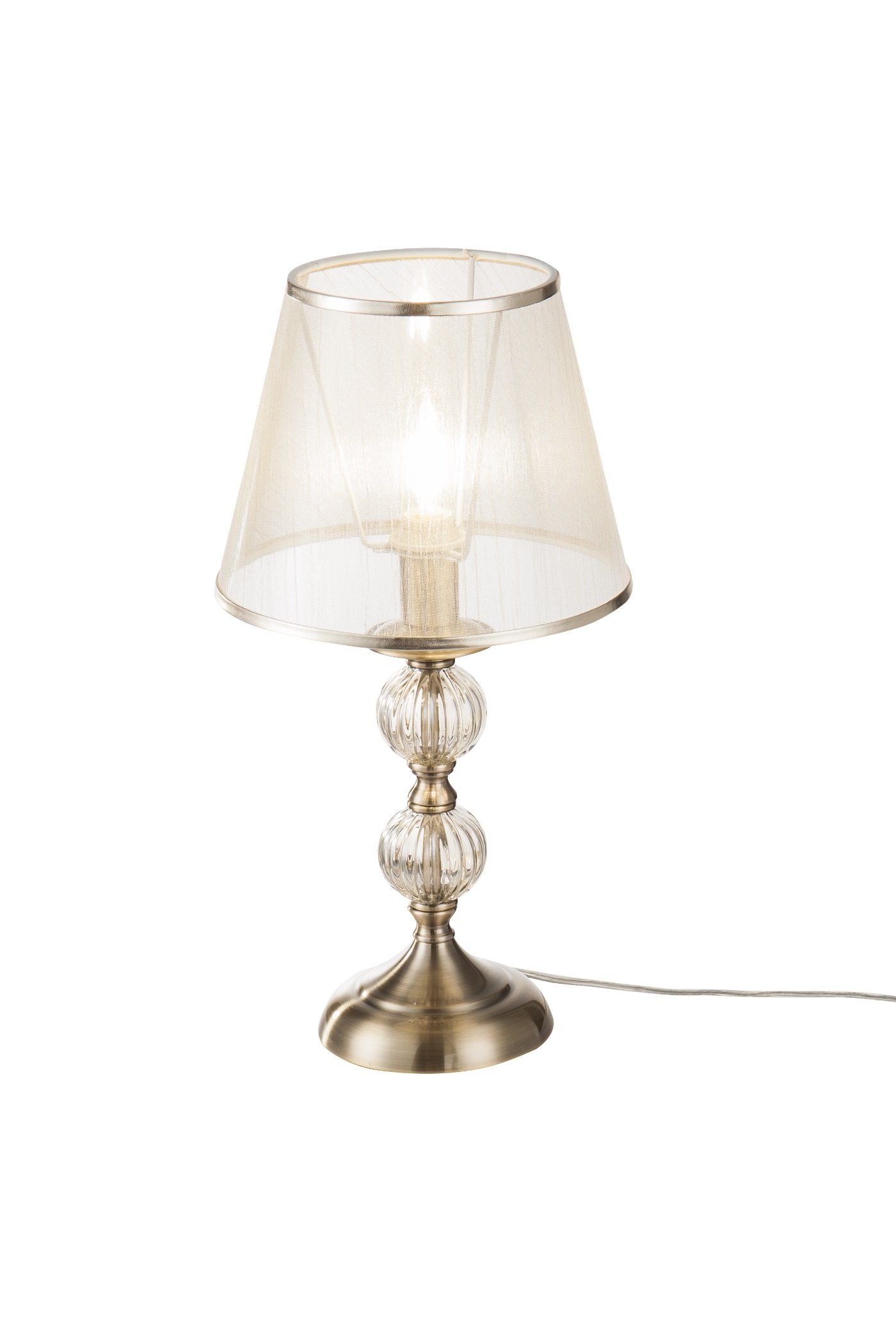   
                        Настільна лампа FREYA (Німеччина) 14955    
                         у стилі класика.  
                        Тип джерела світла: cвітлодіодні led, енергозберігаючі, розжарювання.                                                 Кольори плафонів і підвісок: бронза.                         Матеріал: тканина, пластик.                          фото 1