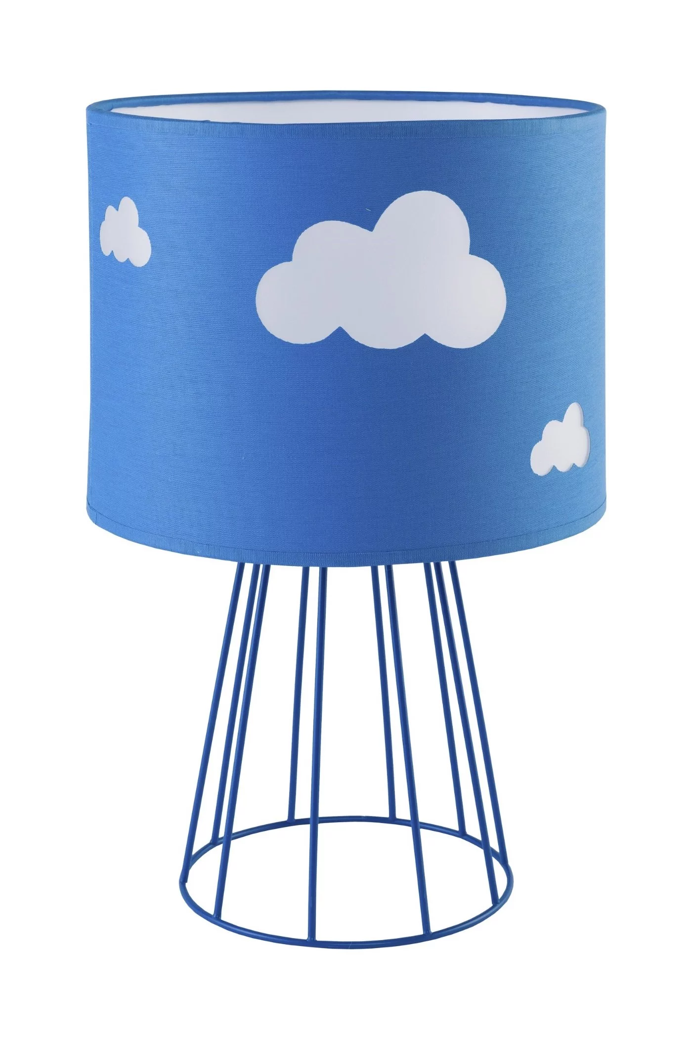   
                        
                        Настільна лампа TK LIGHTING (Польща) 14980    
                         у стилі Модерн.  
                        Тип джерела світла: світлодіодна лампа, змінна.                                                 Кольори плафонів і підвісок: Синій, Білий, Малюнок.                         Матеріал: Тканина.                          фото 1