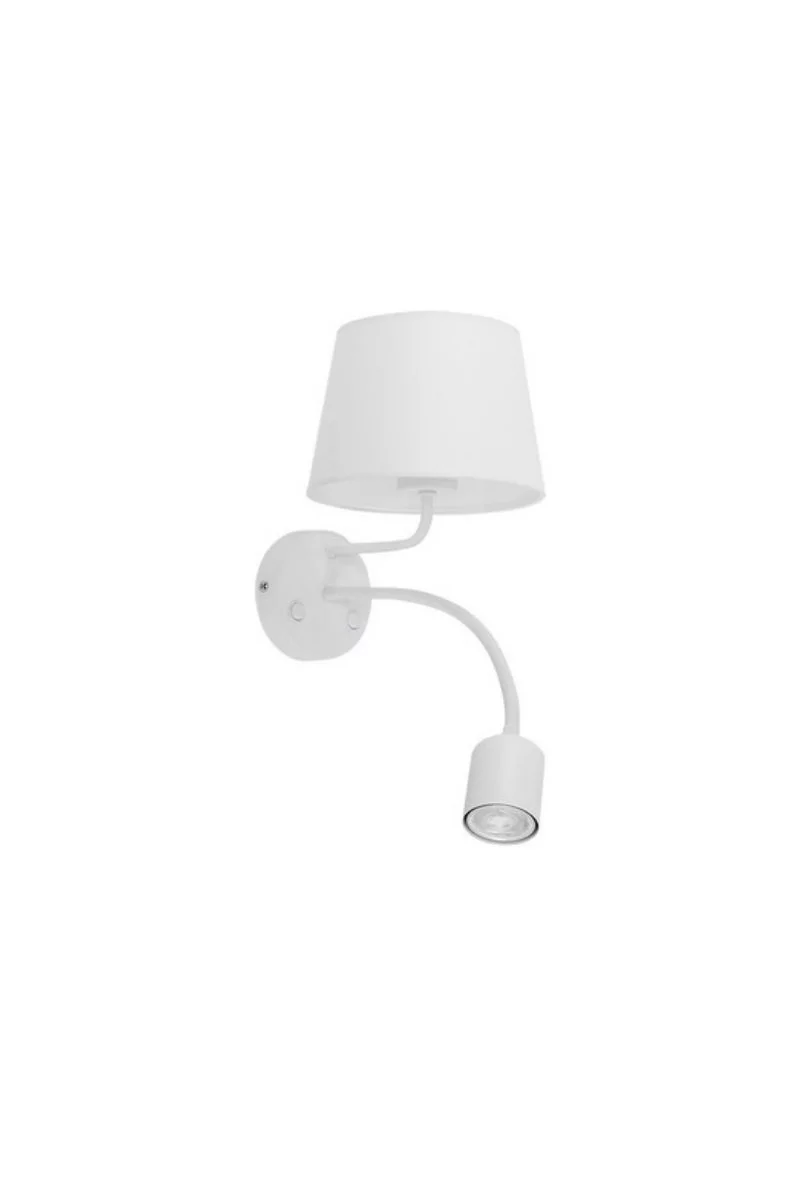   
                        
                        Бра TK LIGHTING (Польща) 15154    
                         у стилі Модерн.  
                        Тип джерела світла: світлодіодна лампа, змінна.                                                 Кольори плафонів і підвісок: Білий.                         Матеріал: Тканина.                          фото 1