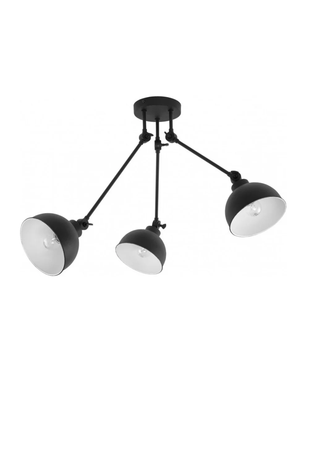   
                        Люстра TK LIGHTING (Польща) 15199    
                         у стилі Лофт.  
                        Тип джерела світла: світлодіодна лампа, змінна.                         Форма: Асиметрична.                         Кольори плафонів і підвісок: Чорний, Білий.                         Матеріал: Метал.                          фото 1