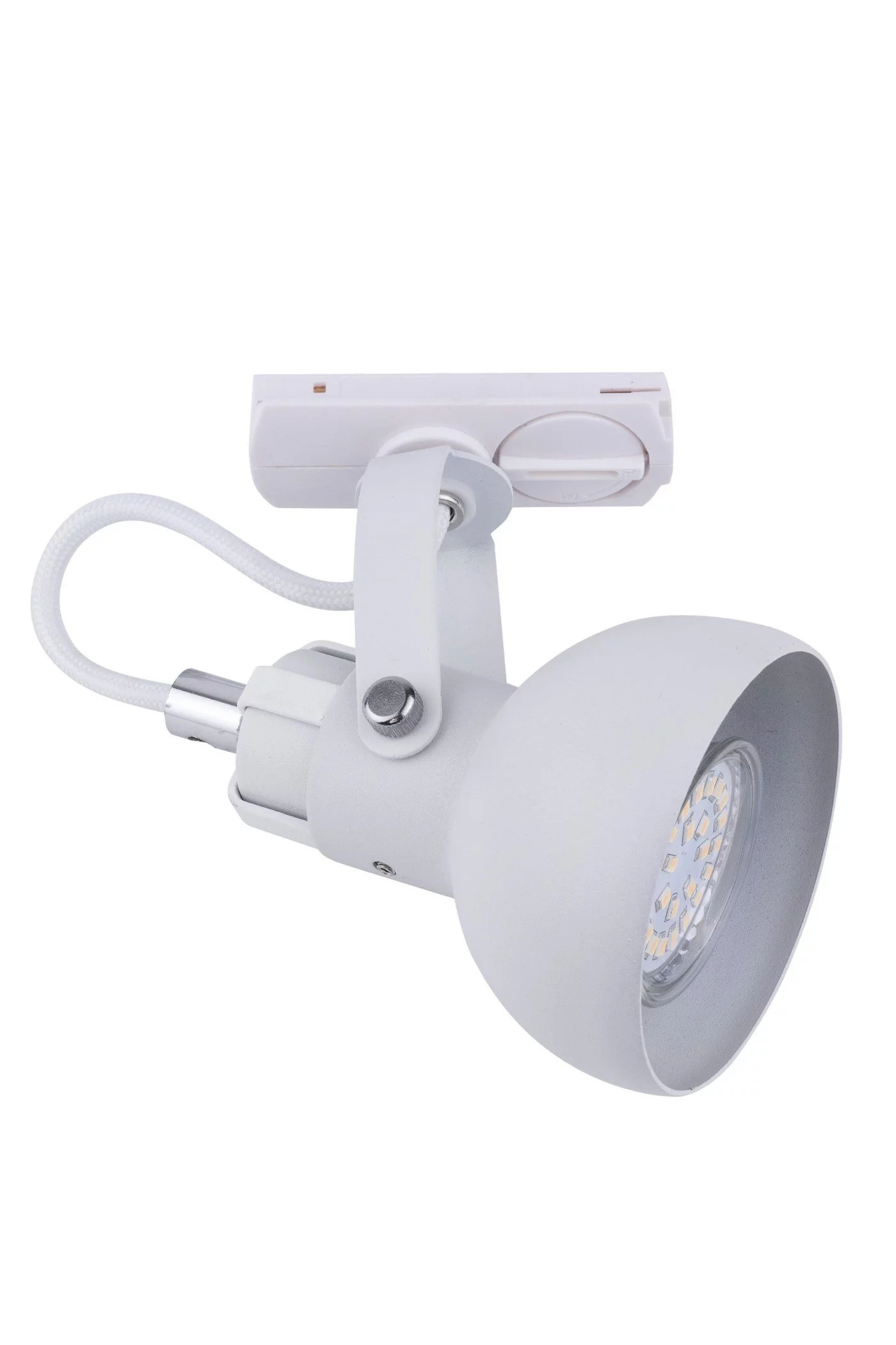   
                        
                        Трековий світильник TK LIGHTING (Польща) 15241    
                         У стилі Хай-тек.  
                        Тип джерела світла: світлодіодна лампа, змінна.                                                 Кольори плафонів і підвісок: Білий.                         Матеріал: Метал.                          фото 1