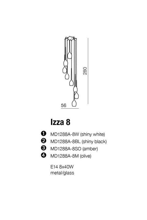   
                        Люстра AZZARDO (Польща) 15381    
                         у стилі модерн.  
                        Тип джерела світла: cвітлодіодні led, енергозберігаючі, розжарювання.                         Форма: коло.                         Кольори плафонів і підвісок: білий, чорний.                         Матеріал: скло.                          фото 3