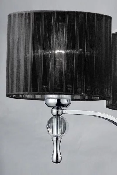   
                        
                        Люстра AZZARDO (Польща) 15462    
                         у стилі Модерн.  
                        Тип джерела світла: світлодіодна лампа, змінна.                         Форма: Коло.                         Кольори плафонів і підвісок: Чорний.                         Матеріал: Тканина.                          фото 3